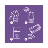 Philips AVENT vrecká na uchovávanie materského mlieka, 25 ks