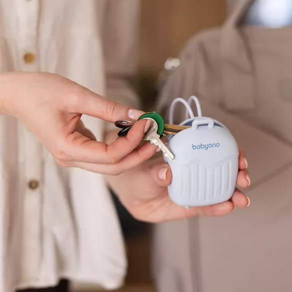 BabyOno silikónové puzdro na 2 cumlíky, modré 1656/01