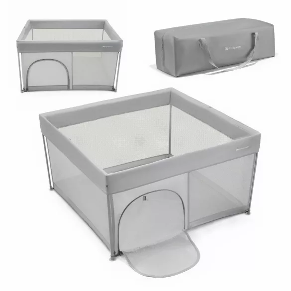 Cestovný ohrádka Kinderkraft 127 x 127 cm Ziki – sivá