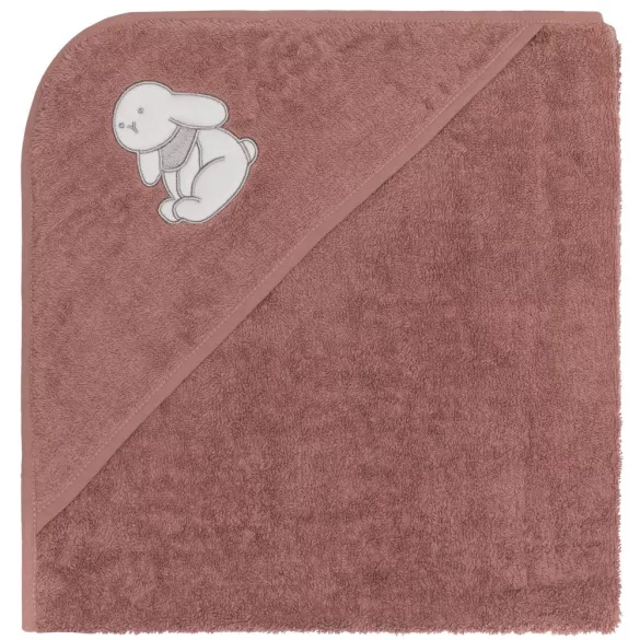 Fillikid uterák s kapucňou 75x75, zajačik, ružový, 1032-52