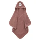 Fillikid uterák s kapucňou 75x75, zajačik, ružový, 1032-52