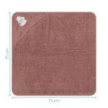 Fillikid uterák s kapucňou 75x75, zajačik, ružový, 1032-52