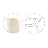 BabyOno detský pohárik – ergonomický, od 6 mesiacov, béžový 1463/09