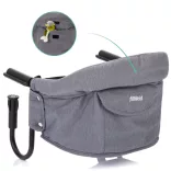Stolová detská stolička Fillikid Comfort, sivá 399-07