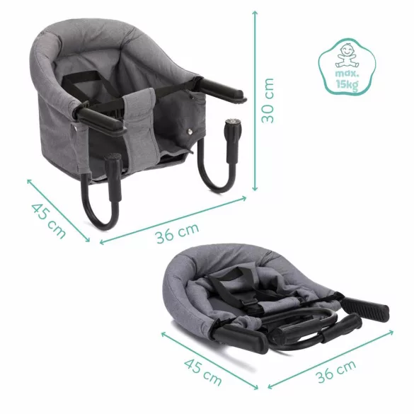 Stolová detská stolička Fillikid Comfort, sivá 399-07