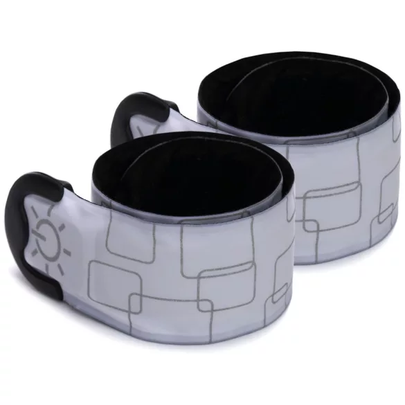 Fillikid pás s LED osvetlením pre kočík, biely 599-05