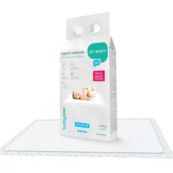 Prebaľovacia podložka BabyOno – 10 + 2 ks 40 x 60 cm 513/12