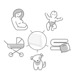 Prebaľovacia podložka BabyOno – 10 + 2 ks 40 x 60 cm 513/12
