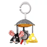 BabyOno hračka na kočík v kontrastných farbách MOUSE 1678