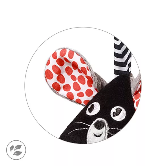 BabyOno hračka na kočík v kontrastných farbách MOUSE 1678