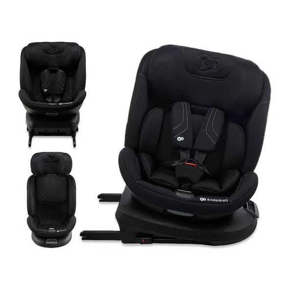 Detská autosedačka Kinderkraft Xpedition 3 i-Size 360 stupňov Isofix 40–150 cm čierna