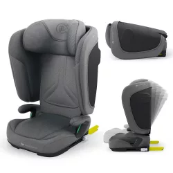   Detská autosedačka Kinderkraft Unity 2 i-Size Isofix 100–150 cm, sivá