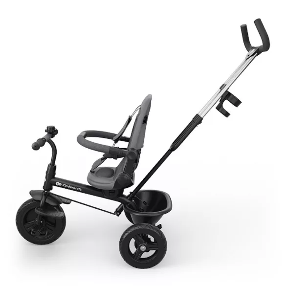 Trojkolesový bicykel Kinderkraft Aston 2 Plus, sivý