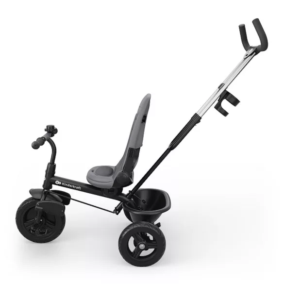 Trojkolesový bicykel Kinderkraft Aston 2 Plus, sivý