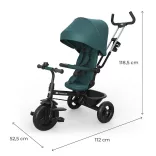 Kinderkraft trojkolka Aston 2 Plus zelená