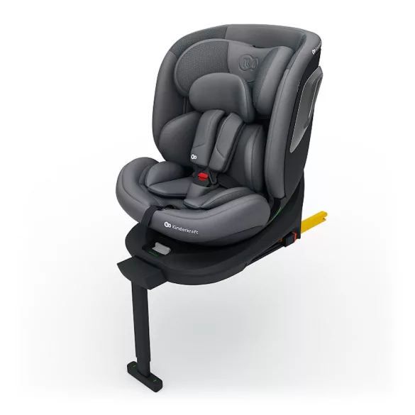 Detská autosedačka Kinderkraft I-360 Plus 2 i-Size Isofix 40–150 cm, sivá