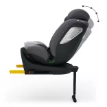 Detská autosedačka Kinderkraft I-360 Plus 2 i-Size Isofix 40–150 cm, sivá
