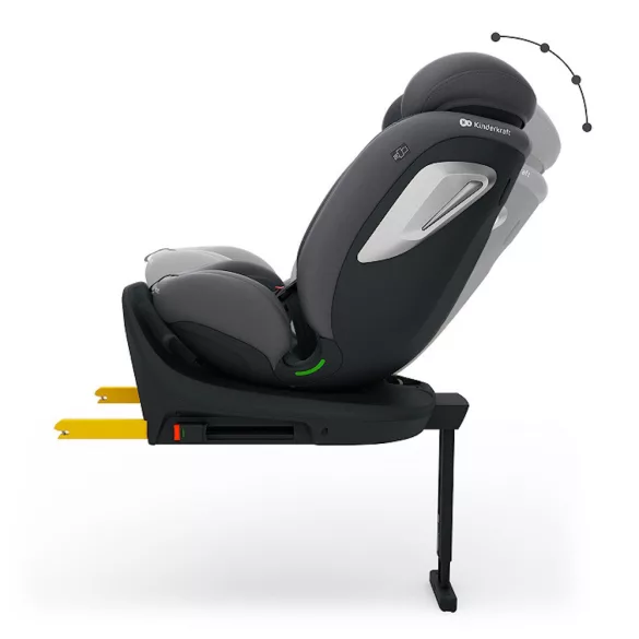 Detská autosedačka Kinderkraft I-360 Plus 2 i-Size Isofix 40–150 cm, sivá