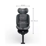 Detská autosedačka Kinderkraft I-360 Plus 2 i-Size Isofix 40–150 cm, sivá