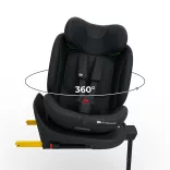 Detská autosedačka Kinderkraft I-360 Plus 2 i-Size s upevnením Isofix 40–150 cm, čierna
