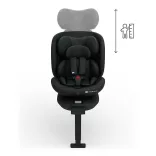 Detská autosedačka Kinderkraft I-360 Plus 2 i-Size s upevnením Isofix 40–150 cm, čierna