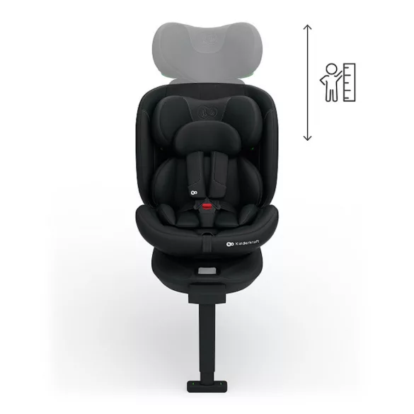 Detská autosedačka Kinderkraft I-360 Plus 2 i-Size s upevnením Isofix 40–150 cm, čierna