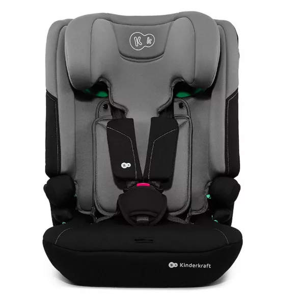 Detská autosedačka Kinderkraft s podsedákom I-COMFY i-Size 76–150 cm, tmavošedá
