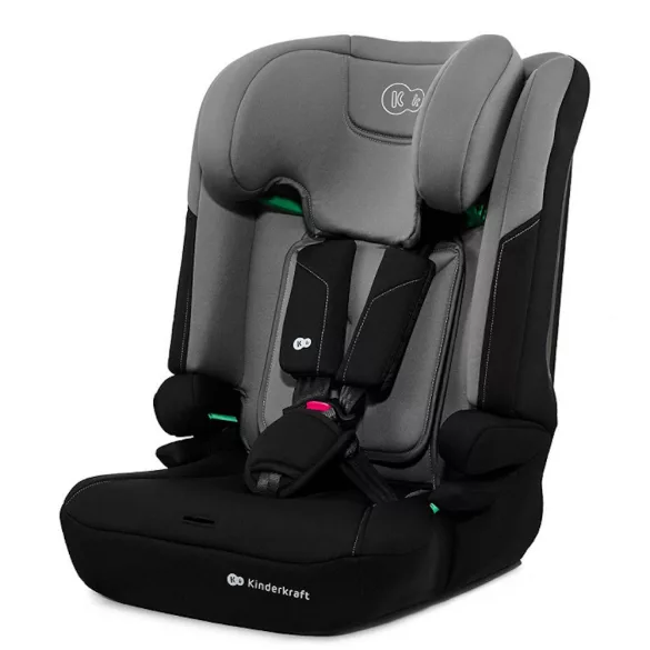 Detská autosedačka Kinderkraft s podsedákom I-COMFY i-Size 76–150 cm, tmavošedá