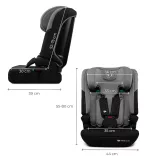 Detská autosedačka Kinderkraft s podsedákom I-COMFY i-Size 76–150 cm, tmavošedá