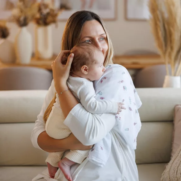 BabyOno farebná textilná plienka, 3 ks, bambusová, ružová, 397/14