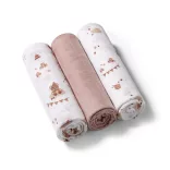 BabyOno textilná plienka farebná, 3 ks, bambusová, hnedá, 397/15