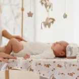 BabyOno textilná plienka farebná, 3 ks, bambusová, hnedá, 397/15
