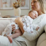 BabyOno textilná plienka farebná, 3 ks, bambusová, hnedá, 397/15