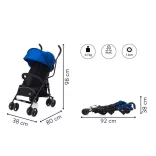 Športový kočík Fill Glider čierno-modrý 107-41