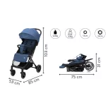 Športový kočík Fill Rover modrý K868-21