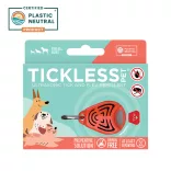Tickless PET ultrazvukový odpudzovač kliešťov pre domáce zvieratá, oranžový
