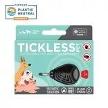 Tickless PET ultrazvukový odpudzovač kliešťov pre domáce zvieratá, čierny
