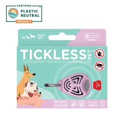   Tickless PET ultrazvukový odpudzovač kliešťov pre domáce zvieratá – ružová