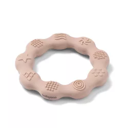   BabyOno hryzátko – RING, silikónový krúžok, béžový 825/04