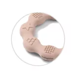 BabyOno hryzátko – RING, silikónový krúžok, béžový 825/04