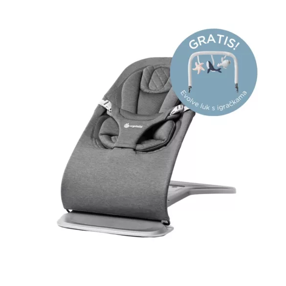 Ergobaby Evolve 3 v 1 ležadlo – Charcoal Grey / Šedá