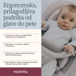 Ergobaby Evolve 3 v 1 ležadlo – Oxford Blue / Oxfordská modrá