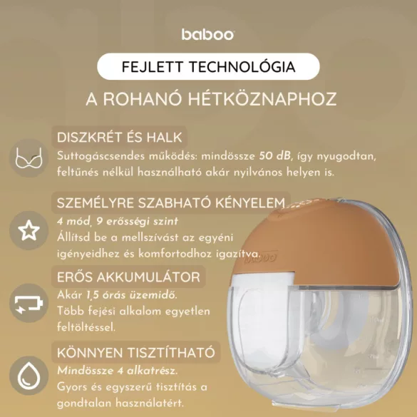 Baboo elektrická prenosná odsávačka