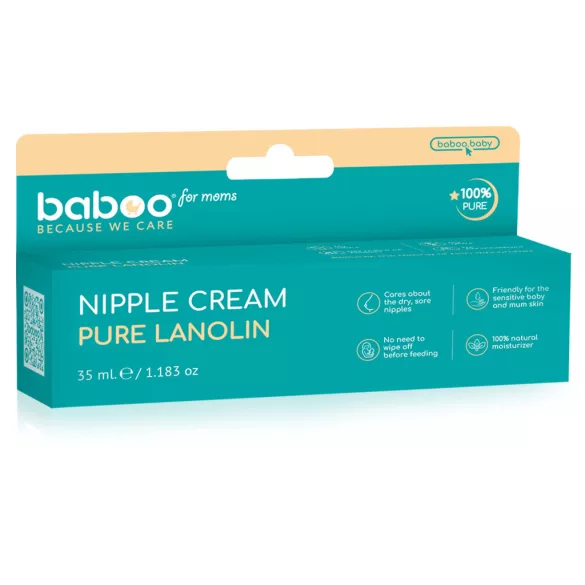 Baboo 100 % čistý lanolínový krém na bradavky 35 ml