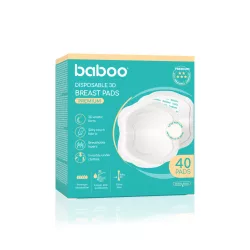   Baboo premium jednorazové vložky do podprsenky na deň a na noc, 40 ks
