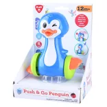 Playgo – stlač a kotúľaj – veselý detský tučniak