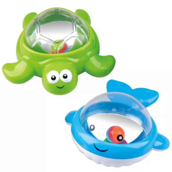 Playgo kúpeľné hračky pre bábätká so zvieratkami (veľryba, korytnačka)