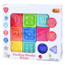 Playgo mäkké stavebné kocky v tvare dúhy