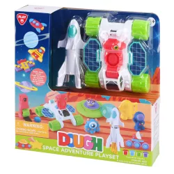   Playgo modelovacia sada s tematikou dobrodružného vesmíru s 4*56 g modelovacej hmoty