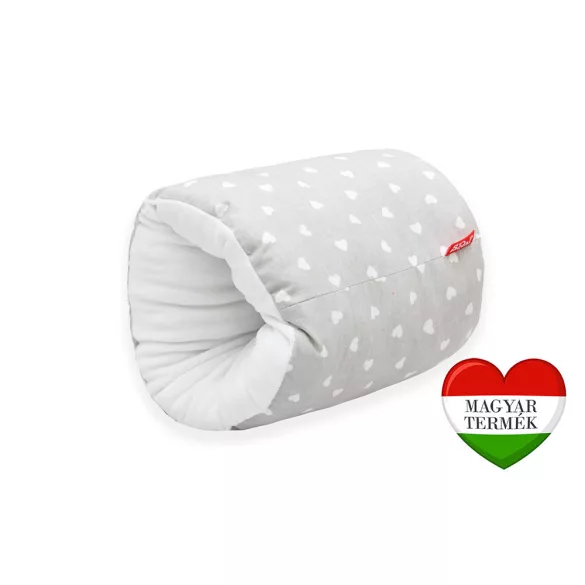 Kojací vankúš Scamp na rameno /LittleHeartWhiteGray